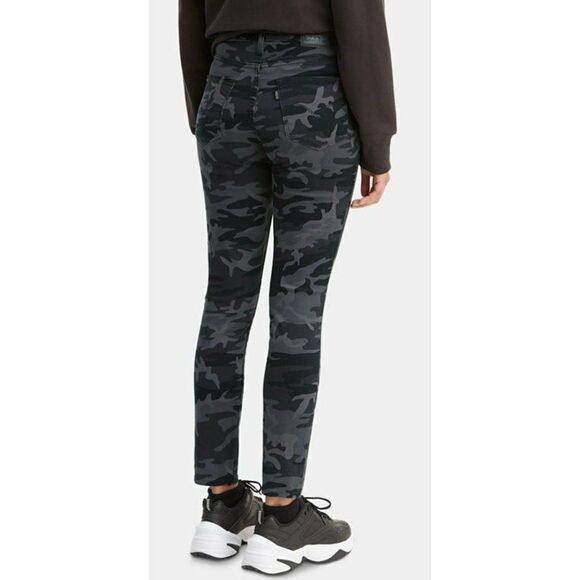 Levi's 721 Skinny Ankle Jeans‎ 26 Gray Camo Women's High-Rise Stretchy NEW - Picture 10 of 14